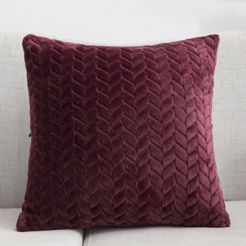 Flannel Solid Color Pillow