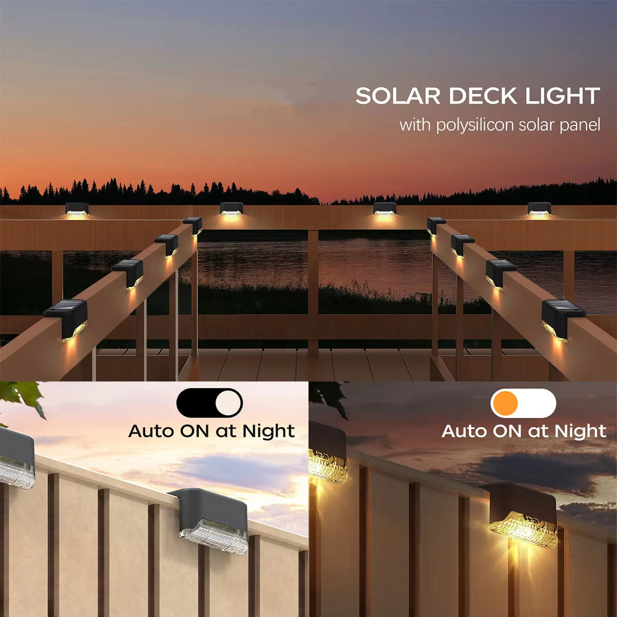 Solar LED Bright Deck Outdoor