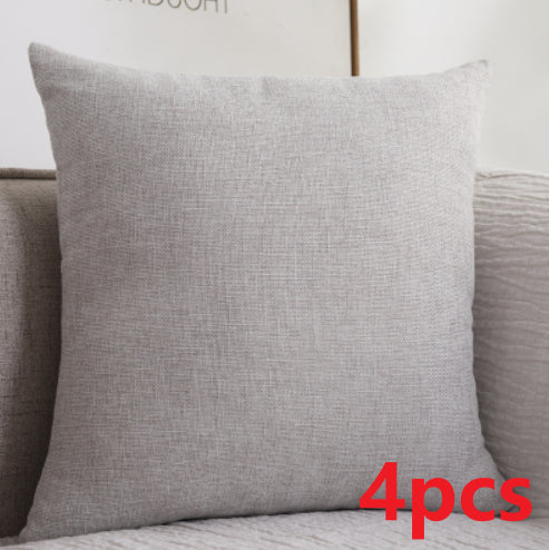 Plain Cotton Linen Pillow